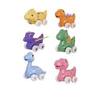 Milisten 6piezas De Scooter Dinosaurio Retráctil Juguete De Coche Deslizante para Coche De Inercia De Juguete Dinosaurios para Coleccionar y Jugar Interiores