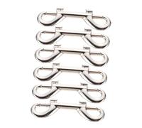Milisten 6piezas Ganchos De Zinc para Correa De Mascota Clips De Doble Extremo Accesorios Multifuncionales para Perros y Manualidades Duraderos y Resistentes La Corrosión