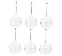 Milisten 6piezas Jarrón Hidropónico Micropaisaje Candelabros Botella De Colgante Decoración para