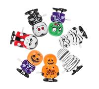Milisten 7Piezas Cuerda para Fiestas de Halloween Muñecos Calabaza Vampiros Sin Batería Portátiles y Seguros