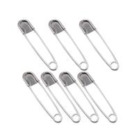 Milisten 7piezas Extra Large Stainless Steel Safety Clasp para Mantas Faldas Tejidos Manualidades Seguro con Puntas Perforantes y Superficie Lisa