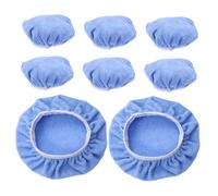 Milisten 8 Almohadillas Aplicadoras de Cera de Microfibra Ultrasuave para Pulidor Orbital de 9-10 Pulgadas Kit de Pulido para Coches Reutilizables y Aptas para Encerado y Abrillantado de
