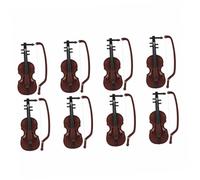 Milisten 8 Juegos Mini Violín Decorativo Miniatura Simulada Adornos de Oficina y Decoración