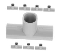 Milisten 8 Piezas Accesorios Para Vallas Protección Montaje De Pvc Muebles De Pvc Conector De Pvc En Forma De y Adaptador De Barandilla Para Puerta De Bebé Light Grey Educación Física