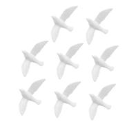 Milisten 8 Piezas De Palomas Blancas Pequeñas Modelo De Casa De Muñecas Palomas En Miniatura Pequeñas Figuras para Pintar para Juguetes Pájaros Adornos para Casa De Muñecas Mini