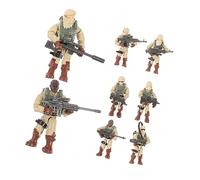 Milisten 8 Piezas Figuras de Soldados Miniatura Flexibles de Plástico para Decoración y Compactos y Resistentes para Coleccionar y Ambientar Militares