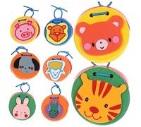 Milisten 8 Piezas Instrumentos Musicales de Madera Castanets de Animales de para Iniciación Musical y Desarrollo Infantil