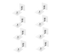 Milisten 8 piezas Kit de Anclajes Adhesivos Antipuntas para Muebles Fijación sin Taladro Protección Pared para Estanterías Armarios y Cómodas Correas Ajustables para Seguridad Infantil y