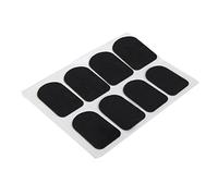 Milisten 8 piezas Parches Protectores para Boquilla de Saxofón y Clarinete Cojines Negros de Silicona Duradera de Acolchado Antidesgaste para Soprano y Clarinete