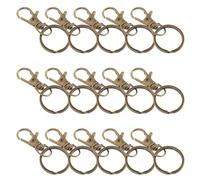 Milisten 80 Piezas Llavero De Perro Mascota Cierre De Llavero Broche De Langosta para Correa De Perro Cierres De Gatillo De Garra De Langosta De Metal para Cordón Golden