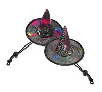 Milisten 8piezas Sombrero De Halloween para Mascotas Gorro De Bruja para Perros y Gatos Accesorio Festivo De Decoración Elementos De Halloween para Fiestas y Celebraciones