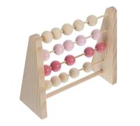 Milisten Ábaco De Madera Educativo para Niño Niña Juguete Aritmético con Cuentas Color Madera Herramienta Didáctica para Casa y Aula Desarrollo Infantil para Niño Niña