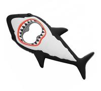 Milisten Abridor de Botellas de Cerveza Imán Magnético y Diseño Tiburón, Compacto y Portátil para Cocina, Bar y Camping, Abridor Práctico para Fiestas y Nevera, Color Negro