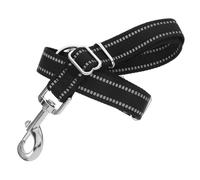 Milisten Acoplador Doble para Correa de Perros Ajustable de Nailon Negro 1 Pulgada para Paseo y Entrenamiento de Perros Pequeños y Medianos Mascotas