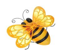 Milisten Adorno De Abeja Simulada Decoración De Jardín De Hierro Alas De Cristal Tamaño Compacto