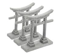 Milisten Adornos Puerta Sintoísta Japonesa Miniatura Decoración De Micropaisaje para Jardín De Hadas Accesorio para Terrario Zen Adorno para Peceras Decoración De Jardín Japonés Acuario