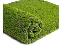Milisten Alfombra de Hoja de Musgo Artificial Alfombra de Césped Sintético para Bodas DIY Patio Balcón Decoraciones 100Cm Punto Colorido