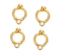 Milisten Anillos Metálicos Abiertos para Patas de Loro, 4 Piezas Tamaño 6, Ligeros y Fáciles de Usar para Entrenamiento y Vuelo de Pájaros al Aire Libre