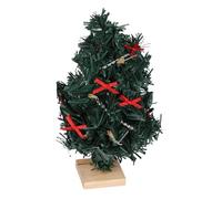 Milisten Árbol De Navidad para Casa De Muñecas Jardín De Hadas Mini Árbol Artificial Base De Madera Escena En Miniatura Árboles De Pueblo Decoración Mini Adorno De Escritorio