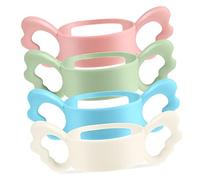 Milisten Asa de para Biberones 4 Piezas Diseño Humanizado Compatible Biberones para Bebés Accesorios para Alimentación Infantil