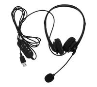 Milisten Auriculares Material Abs y Espuma PU con Micrófono y Cancelación de Ruido Cvc6.0 con Cable Función Plug and Play y Silencio de Micrófono para Oficina