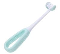 Milisten Autismo de 3 Lados Sensorial Cepillo de Dientes Three Bristle Travel Cepillo de Dientes U- Tipo Cepillo de Dientes Manual Para Niños Complete Dientes CUIDADO CAUSE Cielo- Azul