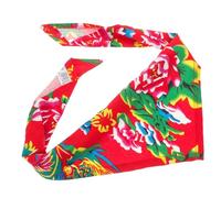 Milisten Bandana Triángulo para Hombres Diseño Floral Transpirable Cómodo para Ciclismo y Uso Diario Accesorio para Deporte y Actividades al Aire Rojo
