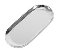 Milisten Bandeja de Acero Inoxidable Ligera y Elegante para Recoger y Organizar Propinas en Café y Bar, Diseño Sofisticado y Conveniente para Meseros y Personal de Servicio