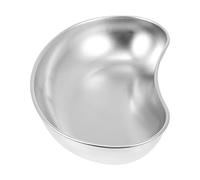 MILISTEN Bandeja Quirúrgica de Acero Inoxidable Procedimiento Dental Médico Forma de Riñón Forma de La Bandeja Emesis Cuenca Reutilizable Metal para Suministros de Instrumentos de