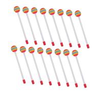 Milisten Baquetas De Percusión Para Niños 14 Piezas Eva Color Arcoíris Mango De Plástico, Mazos Blandos Forma De Piruleta Para Instrumento Musical Infantil Preescolar