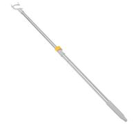 Milisten Barra Retráctil de Acero Inoxidable para Colgar Ropa Gancho Telescópico, Bastón Ajustable para Armarios y Techo, Perchero para Secado y Organización Hogar