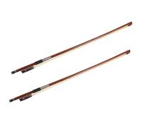 Milisten Bastón de Violín 1/8 Hecho a Mano de Sándalo Rojo Crin de Caballo Cómodo para Niños, Pack de 2 Piezas para Práctica y Aprendizaje Musical