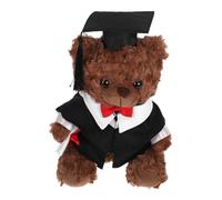 Milisten Bear Graduation Plush Toy in Doctor Outfit Cute Soft Stuffed Animal for Graduation Celebrations for Boys and Girls