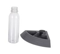 Milisten Bebedero para Tortugas Bebedero para Automático para Reptiles Comedero Esquinero para Reptiles Accesorios para Acuarios De Gecos Abs Gris