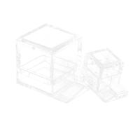 Milisten Bebedero y Comedero Acrílico para Hormigas, Cuencos de Agua Portátiles Tamaño Pequeño y Grande, Contenedor Transparente para Alimentación y Observación, Adecuado para Uso