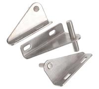 Milisten Bisagras para Puertas de Congelador y Refrigerador 3 Piezas de Acero Inoxidable Cojinetes, Compatibles Congeladores Pequeños y Uso en Cámaras Frigoríficas