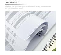 Milisten Bloc de Notas de Ejercicios A5 Espiral, Cuaderno de Planificación de Entrenamiento y Agenda Fitness para Diario de Ejercicios, Tamaño Pequeño, 1 Unidad, Diseño Color Aleatorio