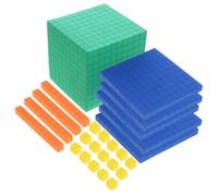 Milisten Bloques de Matemáticas para Niños Primaria, Cubos de Aprendizaje Matemático Eva Coloridos, Modelo Decimal de Conteo Educativo, Material Manipulativo para Enseñanza y Juegos