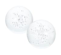 Milisten Bolas Decorativas de Cristal 5 Cm para Fuente de Interior, Orbes de Vidrio Transparente Efecto Burbuja, Accesorios para Fuentes y Centros de Mesa, Decoración Feng Shui