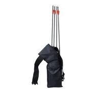 Milisten Bolsa de Cintura para Arcos con Gran Capacidad Portador de Flechas para y con Mochila de Almacenamiento de Flechas Negro