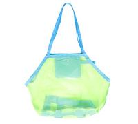 Milisten Bolsa de Playa Portátil de Malla Multifunción para Gran Capacidad y Material Duradero para Almacenar Juguetes Toallas y Equipo de Natación al Aire