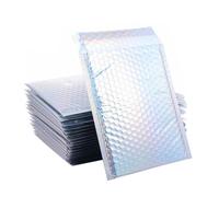 Milisten Bolsa Exprés a Prueba de Golpes 25 Piezas, Sobres de Burbujas Lámina Metálica Holográfica 18x23 4 Cm, Resistente al Agua para Envío Seguro y Almacenamiento en Oficinas y Hogar