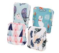 Milisten Bolsa Para Compresas Menstruales 4 Piezas Juego Portátil Algodón Ligero Colores Surtidos Almacenamiento Práctico Viaje Niñas y Mujeres Actividades Al Aire Libre
