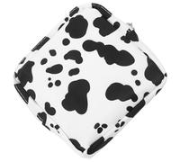 Milisten Bolsa para Compresas Menstruales Portátil con Cremallera Diseño Adorable de Vaca Neceser Práctico para Tampones y Almacenamiento Higiénico para Mujeres y Niñas Oficina y Escuela