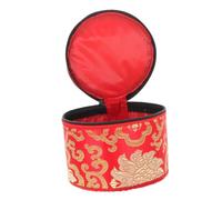 Milisten Bolsa Para Cuenco Tibetano Con Cremallera Funda Portátil Duradera Para Cuenco De Canto Estuche Práctico De Sonido Budista Base Doble Función Para Meditación y Regalo