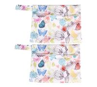 Milisten Bolsa Para Toallas Sanitarias y Tampones 2 Unidades Tamaño 14x18 Cm Poliéster Portátil Para Exteriores Uso Escolar y Oficina Práctica Para Mujeres