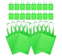 Milisten Bolsas Reutilizables de Tela No Tejida 30 Piezas Tamaño 25x30x10 Cm Color Verde Manzana Bolsas Ecológicas para Compras Fiestas y Almacenamiento