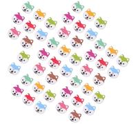 Milisten Botones de Madera para Coser 150 Piezas, Botones Decorativos DIY Diseño de Dibujos Animados de Perros, Surtido Mixto para Manualidades y Decoración de Ropa Estilo Estilo Aleatorio