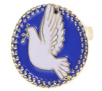 Milisten Broche de Ave de Paz Azul de Aleación Pin Decorativo para Ropa y Mochila Accesorio Simbólico para Fiestas Bodas y Celebraciones Insignia de Símbolo de Paz Elegante y Duradera