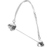Milisten Broche de Collar Cadena Inoxidable para Hombre, Alfiler Decorativo Resistente para Camisa en Eventos Formales